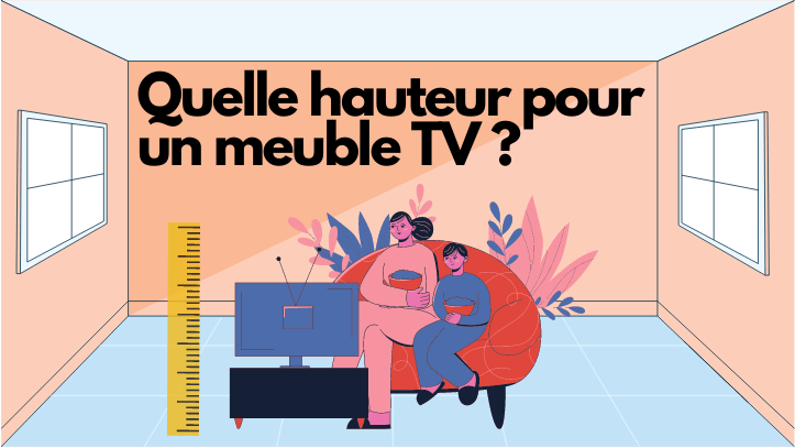 Quelle est la hauteur du meuble tv par rapport au sol ?