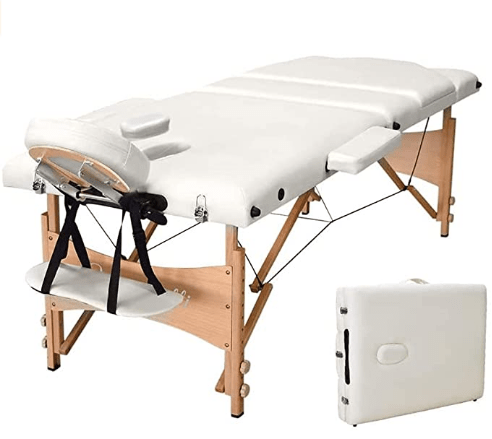 Vesgantti Table de Massage Portable en Bois